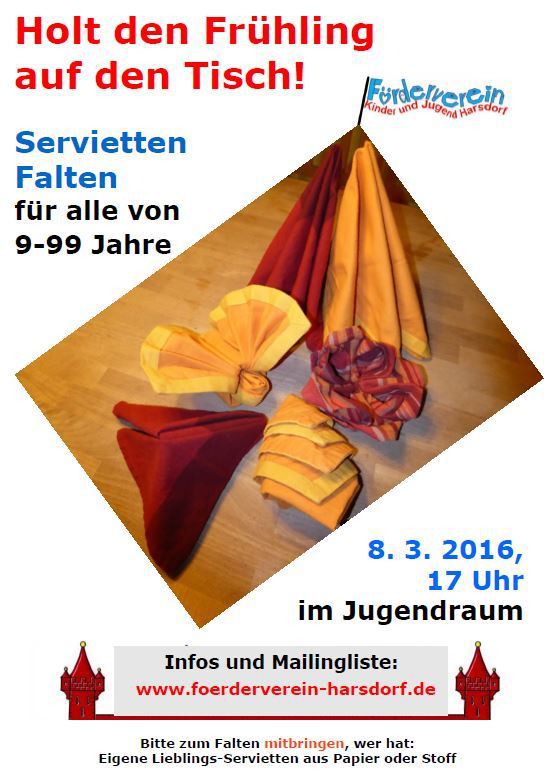 Serviettenfalten