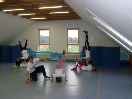 Breakdance und Akrobatik in Harsdorf, Frühjahr 2015